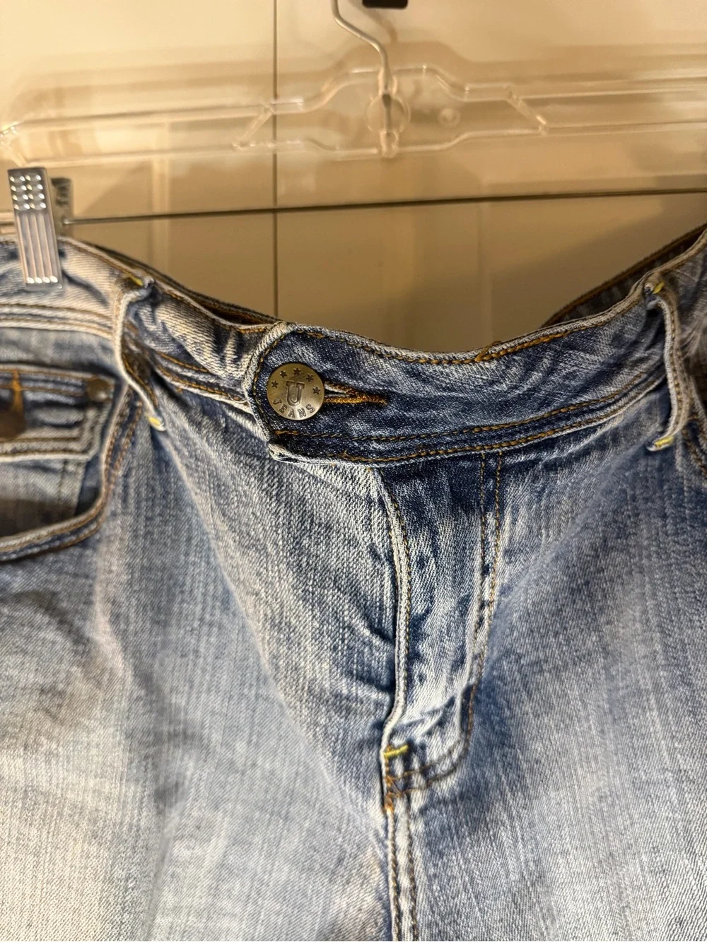 Vintage Denim Cutoff Shorts - Light Blue Women's U Brand denim shorts